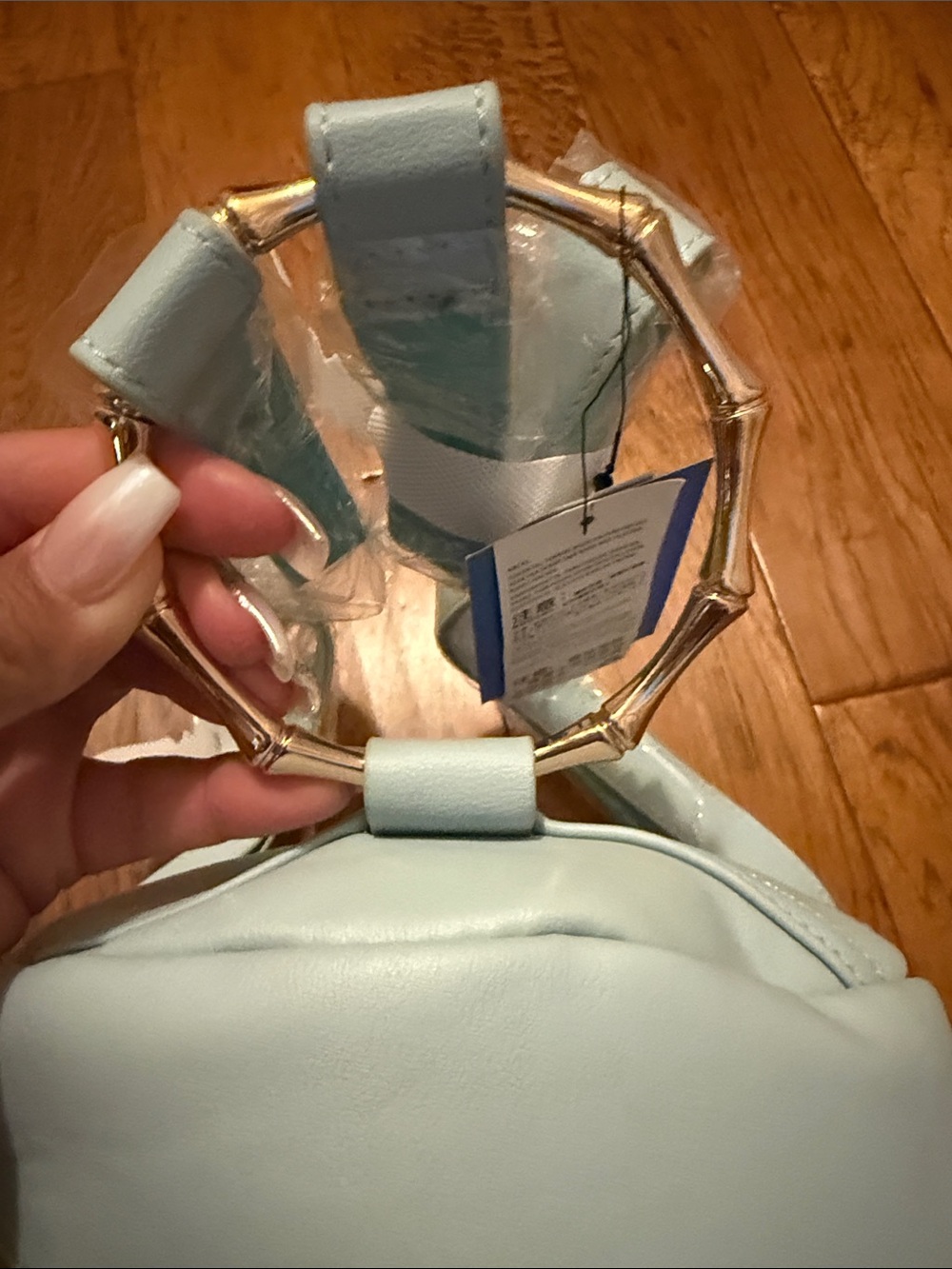 Danielle Nicole Light Blue Moon & Gem Embellished Mini Backpack - Picture 8 of 8
